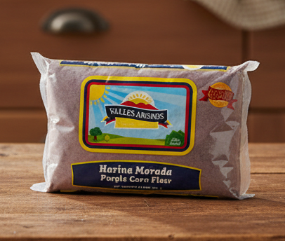 VALLES ANDINOS HARINA MORADA 14 OZ-PURPLE CORN FLOUR 