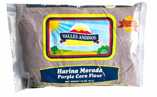 VALLES ANDINOS HARINA MORADA 14 OZ-PURPLE CORN FLOUR 
