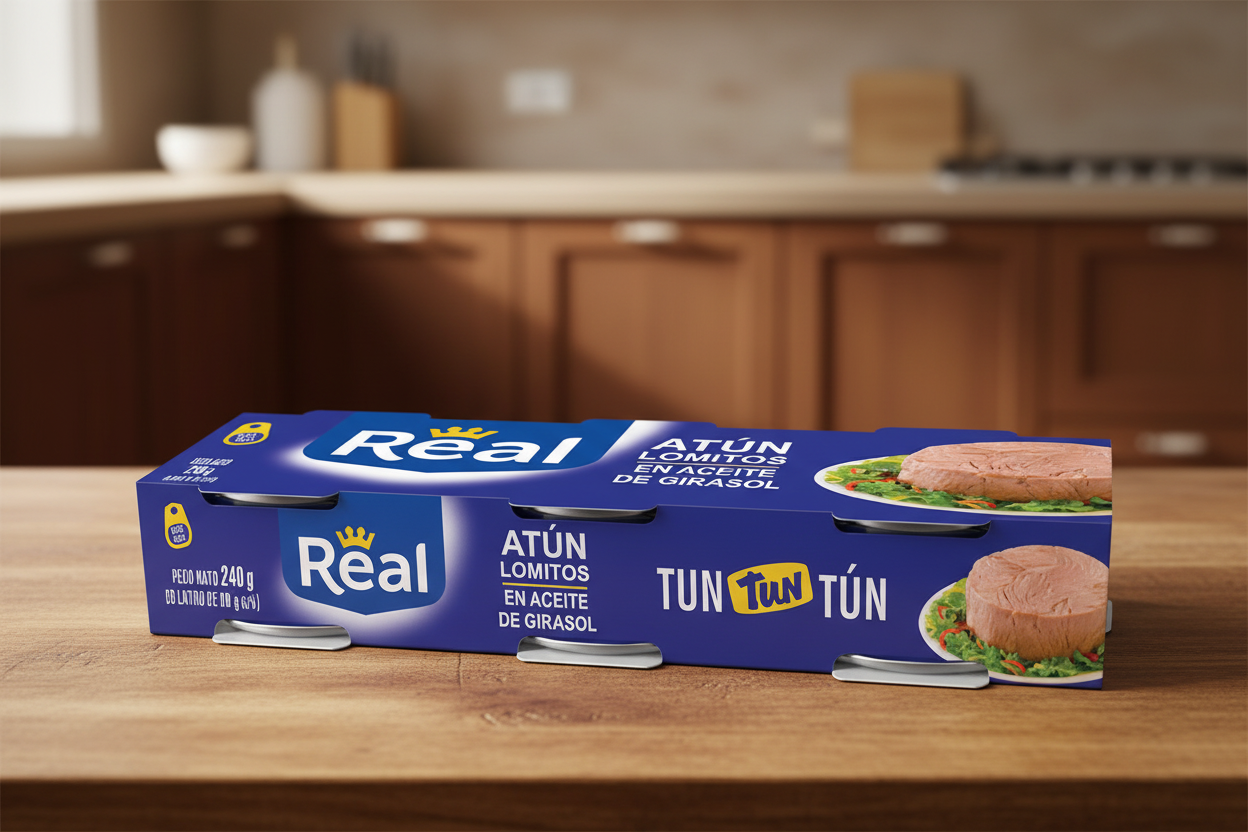 REAL ATUN EN LOMITOS EN ACEITE DE GIRASOL 3PK/80 GR