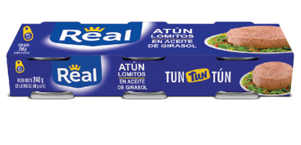 REAL ATUN EN LOMITOS EN ACEITE DE GIRASOL 3PK/80 GR