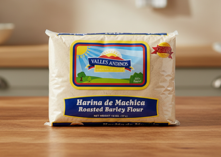 VALLES ANDINOS HARINA DE MACHICA 14 OZ