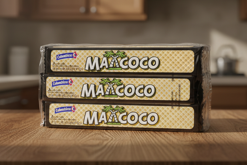 Maxcoco wafer con crema de coco 6 pack