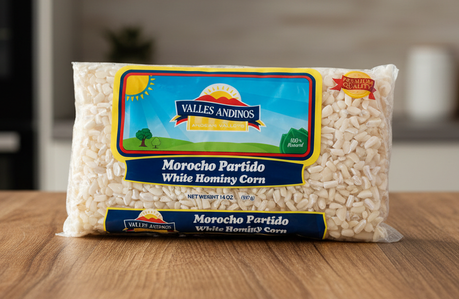 WHITE HOMINY CORN- MOROCHO PARTIDO