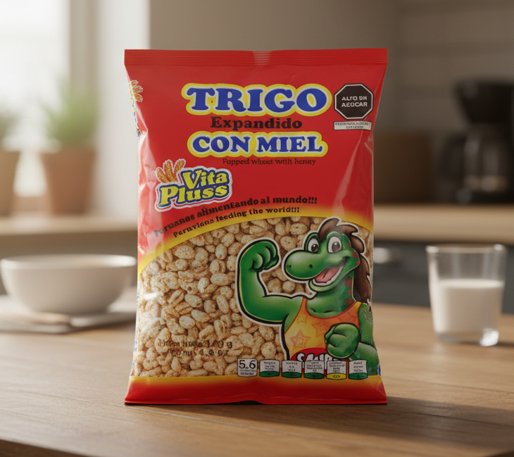 TRIGO EXPANDIDO CON MIEL 4.9 OZ- WHEAT WITH HONEY