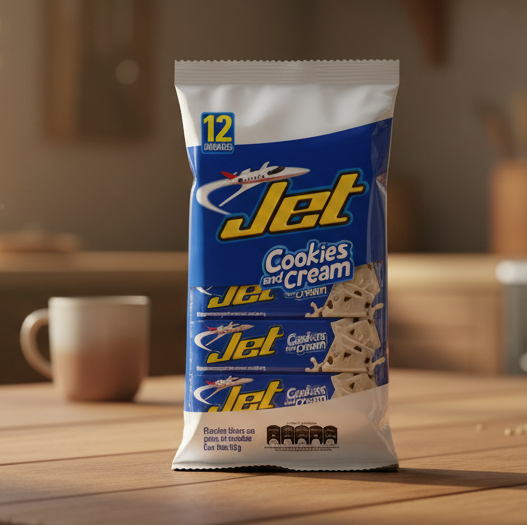 jet chocolatina cookies & cream 12 pack