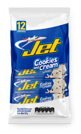 jet chocolatina cookies & cream 12 pack