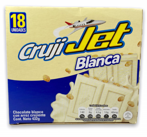 jet chocolate blanco con arroz crujiente