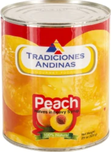 tradiciones andinas durazno -peaches in heavy syrup