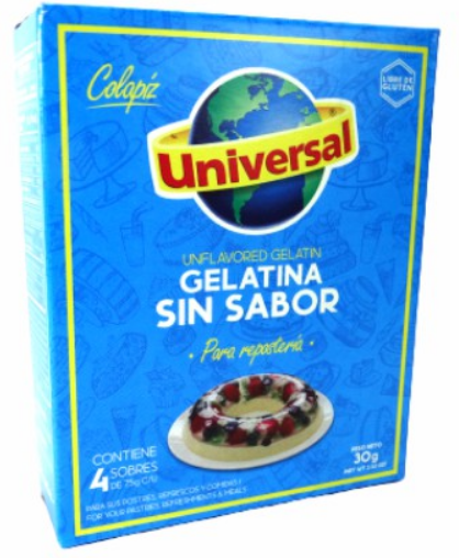 Universal Gelatina sin sabor 30 gr
