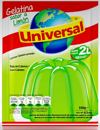 Universal Limon gelatina 5.3 oz